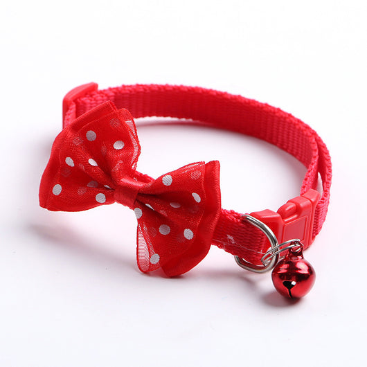Collar Ajustable para Gato con Moño y Campana de Nylon - Image 21
