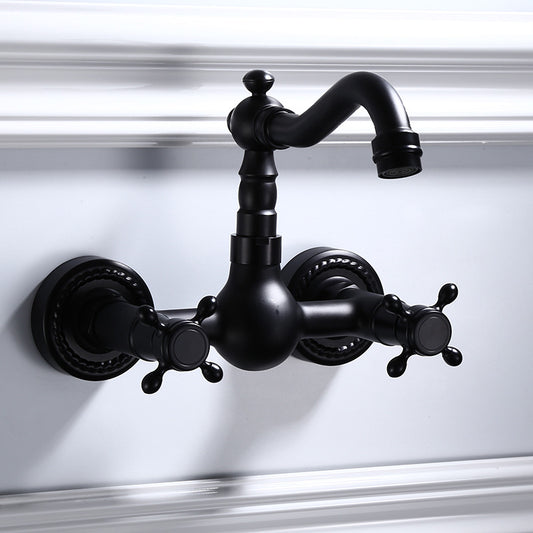 Grifo Mezclador de Baño en Cobre Cromado - Agua Caliente y Fría - Image 2