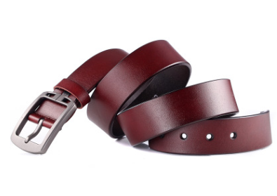 Cinturón de Cuero Retro para Hombre con Hebilla Plateada Estilo Japonés - Image 4