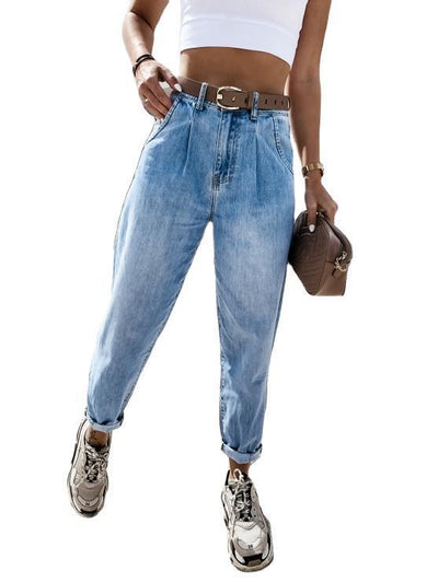 Pantalones Vaqueros Rectos Delgados para Mujer - Image 2