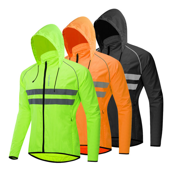 Chaqueta Cortavientos con Capucha Secado Rápido para Ciclismo de Montaña