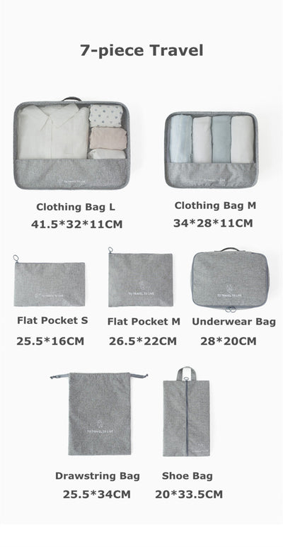 Set de 7 Bolsas Organizadoras de Viaje Premium - Image 6