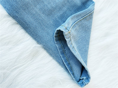 Jeans Rectos Desgastados y Deshilachados - Image 4