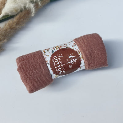 Pañuelo de Algodón y Lino Arrugado Monocromático - Image 72