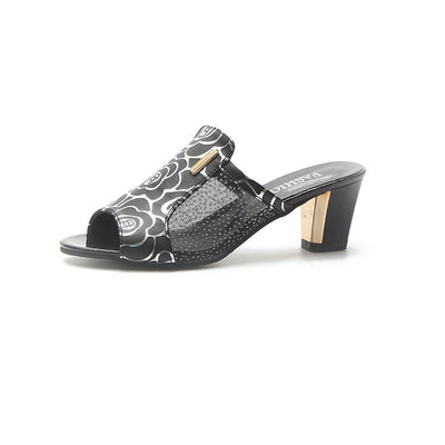 Sandalias de Tacón Pendiente para Verano Mujer - Image 4