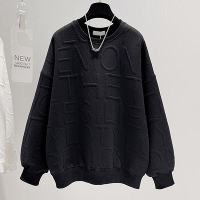 Remera Oversized con Letras 3D - Manga Larga Unisex - Image 7
