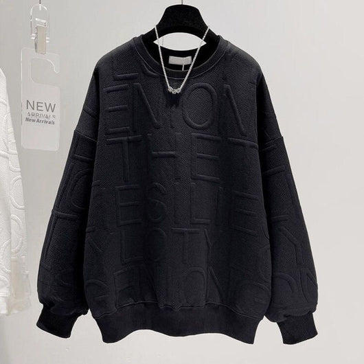 Remera Oversized con Letras 3D - Manga Larga Unisex - Image 7