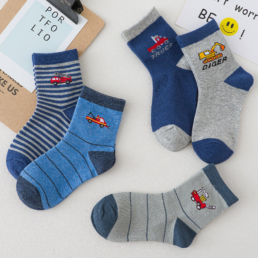 Calcetines de Algodón Estampados para Niño - Primavera y Otoño - Image 15