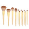 Set de 11 Brochas de Maquillaje Amarillo Profesional