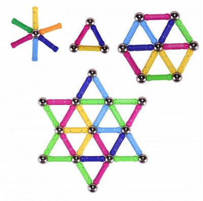 Juguete de Construcción Magnética con Varillas y Esferas de Metal - Bloques Educativos para Niños - Image 10