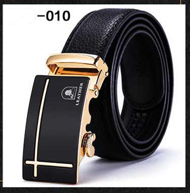 Cinturón de Cuero Ejecutivo para Hombre con Hebilla Automática de Dos Capas - Image 5