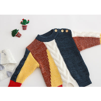 Suéter Patchwork para Bebé - Diseño Colorido y Acogedor - Image 5