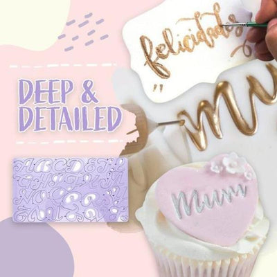 Molde Acrílico Abecedario y Números con Diseño Cartoon para Tarjetas de Pastel - Image 8