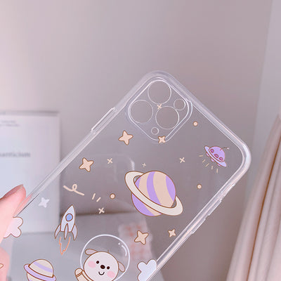Funda para iPhone con Diseño Láser Perro Espacial - Image 3