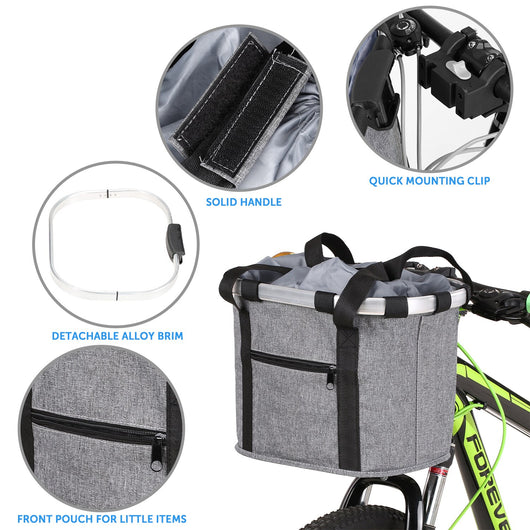 Canasta Delantera Plegable para Bicicleta de Montaña S41 46 con Liberación Rápida - Image 11