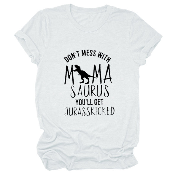 Playera Holgada Cuello Redondo Manga Corta Casual
