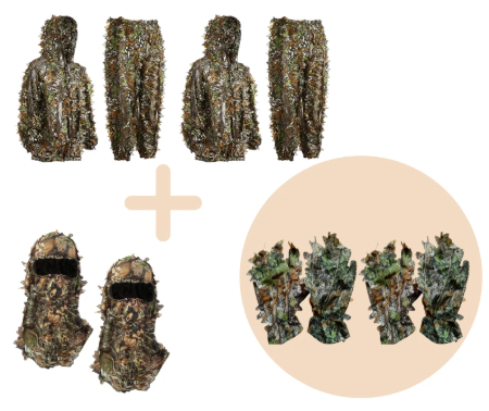 Gorro de Camuflaje Hojas Táctica - Image 6