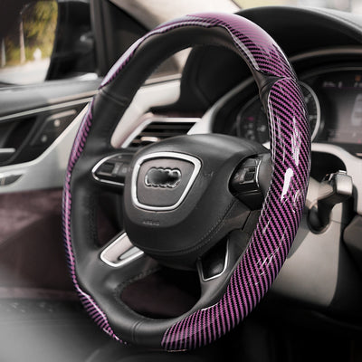 Funda para Volante de Gamuza Absorbente con Patrón Fibra de Carbono - Image 16