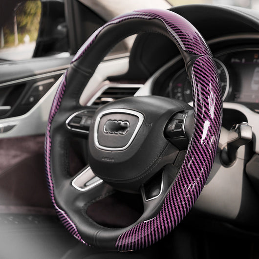 Funda para Volante de Gamuza Absorbente con Patrón Fibra de Carbono - Image 16