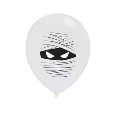 Juego de 10 Globos de Látex con Diseños de Halloween - Image 2