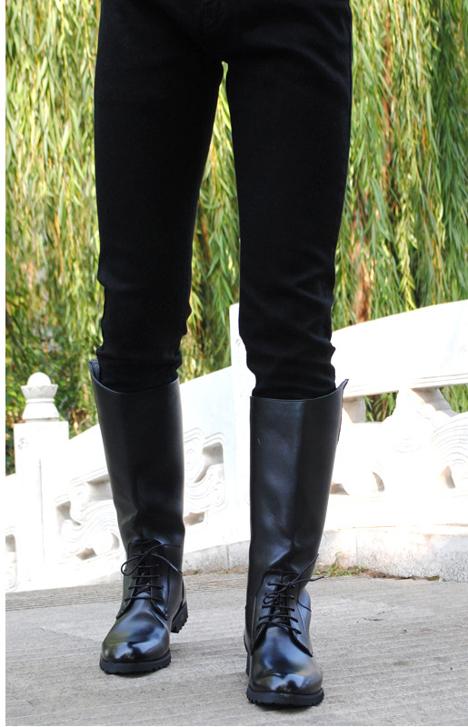 Botas Ecuestres Impermeables de Cuero para Hombre y Mujer - Botas Altas hasta la Rodilla Negro y Café - Image 5