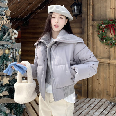 Abrigo Térmico Acolchado para Mujer con Cuello Solapa - Invierno - Image 8
