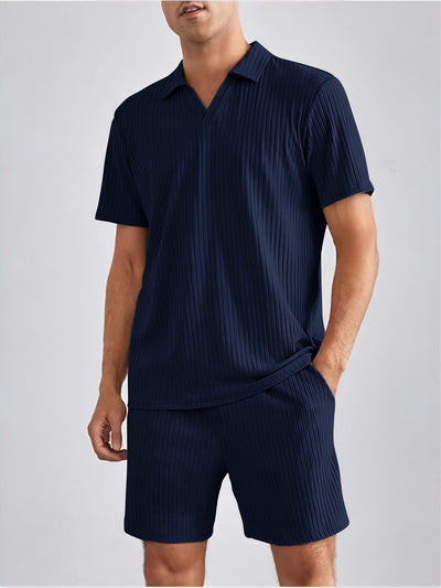 Conjunto Casual de Polo y Shorts para Hombre - Image 14