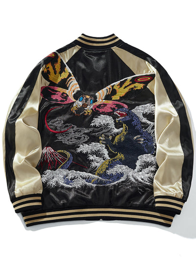 Chaqueta Béisbol Casual Hombre con Bordado de Dragón - Streetwear Premium - Image 8