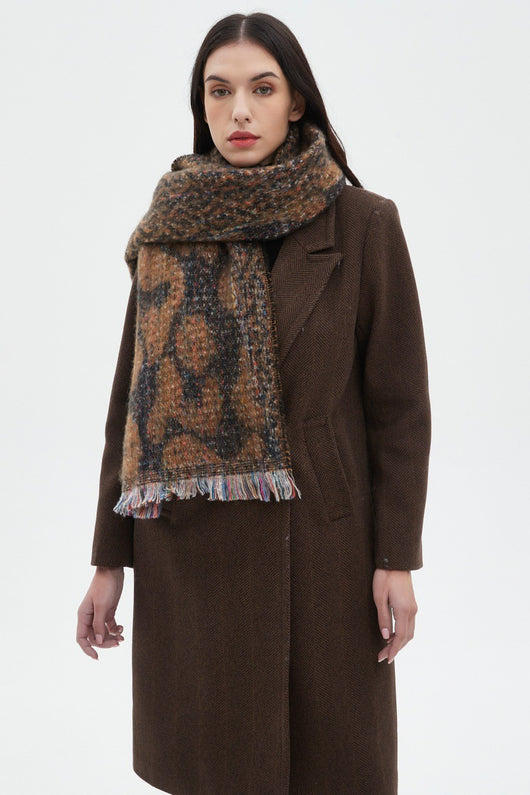 Bufanda Corta Estampado Leopardo Unisex - Diseño Europeo y Americano - Image 19