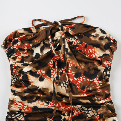 Chaleco Halter Retro Estampado Elegante y Sensual - Image 8