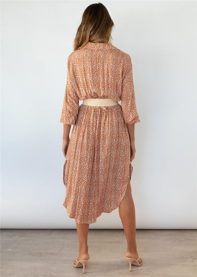 Vestido Camisa Leopardo con Mangas Divididas - Image 4