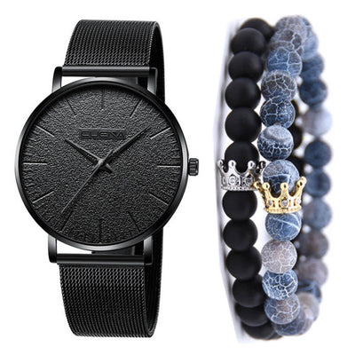 Juego de 3 Relojes de Pulsera Malla Metálica para Hombre - Estilo Ejecutivo - Image 10