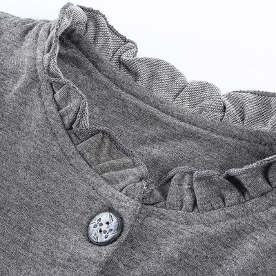 Cardigan Bebé con Cuello Volante - Chaqueta Primavera Otoño Estilo Internacional - Image 3