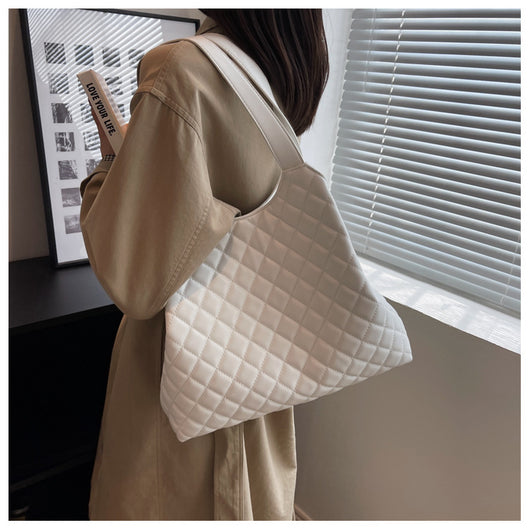 Bolsa Tote Elegante con Cadena Acolchada Cuadros Diamante - Bolso Crossbody de Gran Capacidad - Image 20