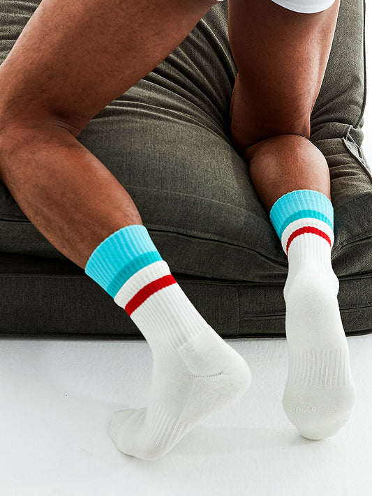 Calcetines Deportivos de Algodón Blanco Premium