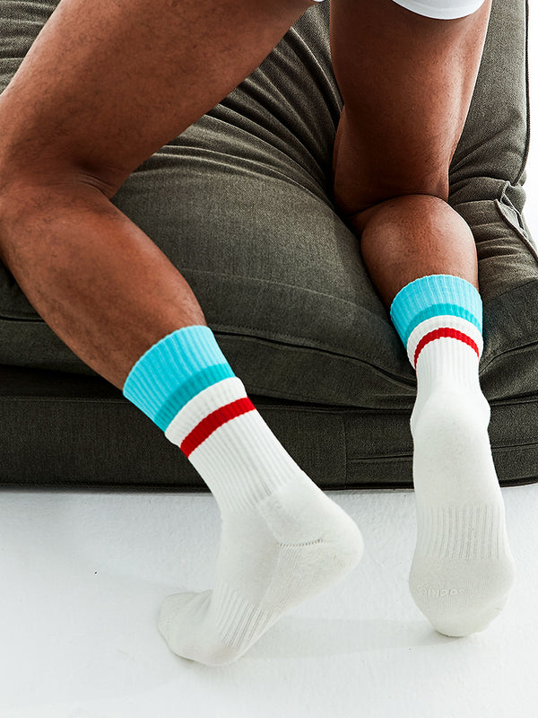 Calcetines Deportivos de Algodón Blanco Premium