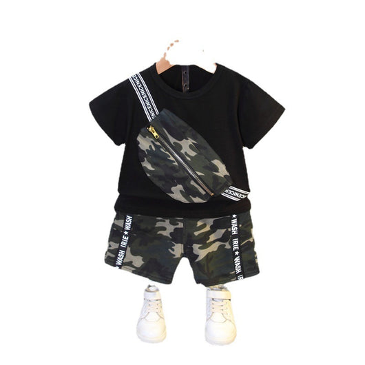 Traje Corto Camuflaje Moderno para Niño con Bolso Bandolera - Image 10