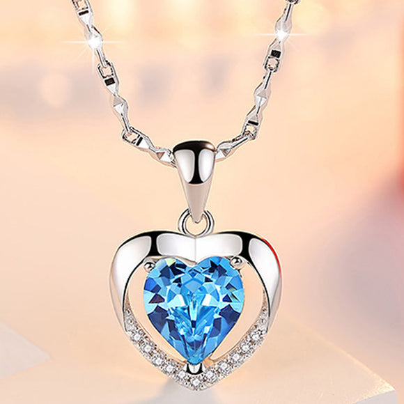 Colgante de Cristal con Forma de Corazón