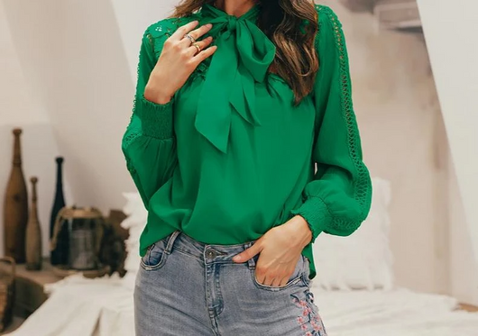 Camisa Casual de Color Sólido Estilo Europeo - Image 2