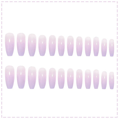 Parches de Uñas Degradado Púrpura - Diseño Adhesivo Instantáneo - Image 10