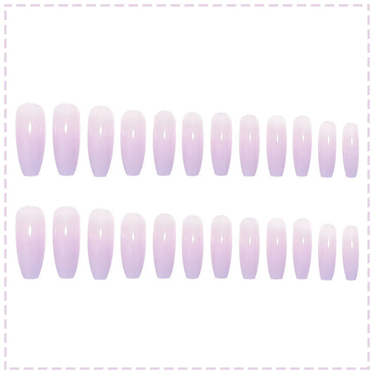Parches de Uñas Degradado Púrpura - Diseño Adhesivo Instantáneo - Image 10