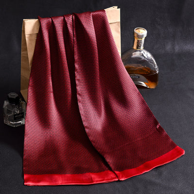 Bufanda Larga de Seda Doble Capa para Hombre - Elegancia y Confort - Image 125