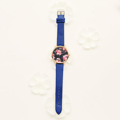 Reloj de Pulsera Lvpai para Mujer en Oro Rosa con Diseño Floral y Correa de Cuero - Image 9