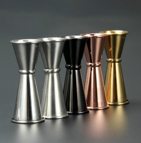 Medidor de Cócteles Acero Inoxidable Diseño Japonés Doble Jigger Profesional