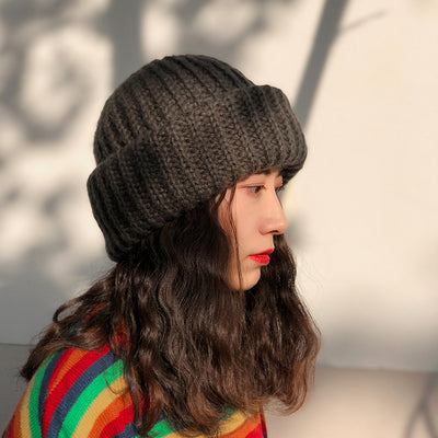 Gorro de Lana Gruesa Liso - Calidez y Estilo - Image 2