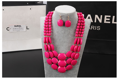 Conjunto de Joyas con Cuentas Africanas - Image 13