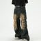 Jeans Retro Americano Desteñido con Estilo Uniforme