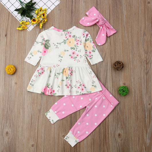 Conjunto de Tres Piezas con Lunares - Image 3