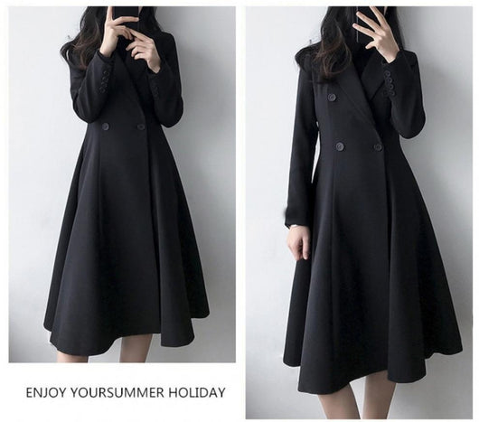 Abrigo Trench Coat Largo Talla Grande para Mujer - Colección Otoño - Image 9