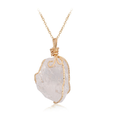 Collar de Cristal en Bruto con Dije de Piedra Natural Irregular - Image 16